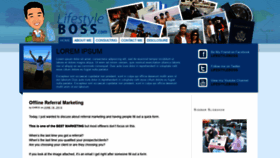 What Lifestyleboss.com website looked like in 2019 (4 years ago)