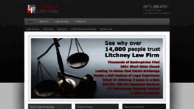 What Litchneylaw.com website looked like in 2019 (4 years ago)