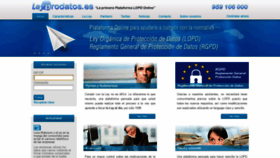 What Leyprodatos.es website looked like in 2019 (4 years ago)