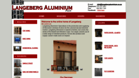 What Langebergaluminium.co.za website looked like in 2019 (4 years ago)