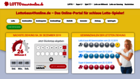 What Lotto6aus49online.de website looked like in 2019 (4 years ago)