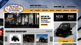 What Langdonoutdoors.com website looked like in 2019 (4 years ago)