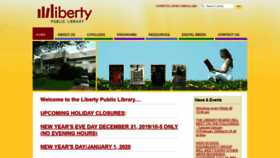 What Libertypubliclibrary.org website looked like in 2019 (4 years ago)
