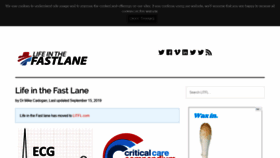What Lifeinthefastlane.com website looked like in 2019 (4 years ago)