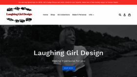 What Laughinggirldesign.com website looked like in 2019 (4 years ago)