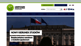 What Lingwistyka.edu.pl website looked like in 2019 (4 years ago)