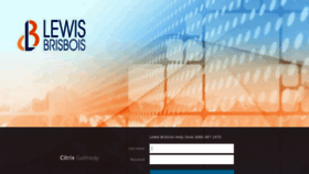 What Logon.lewisbrisbois.com website looked like in 2020 (4 years ago)