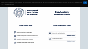 What Logistica.unibg.it website looked like in 2020 (4 years ago)