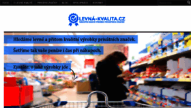 What Levna-kvalita.cz website looked like in 2020 (4 years ago)