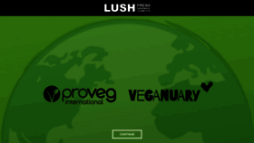 What Lush.com website looked like in 2020 (4 years ago)