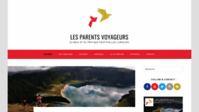 What Lesparentsvoyageurs.com website looked like in 2020 (4 years ago)