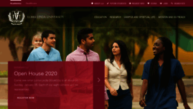 What Llu.edu website looked like in 2020 (4 years ago)