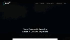 What Leverageedu.com website looked like in 2020 (5 years ago)