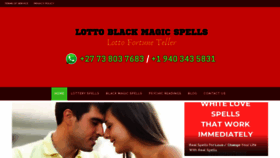 What Lottoblackmagicspells.com website looked like in 2020 (4 years ago)