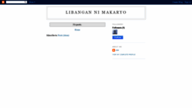 What Libangannimakario.blogspot.com website looked like in 2020 (4 years ago)