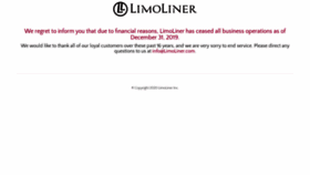 What Limoliner.com website looked like in 2020 (4 years ago)