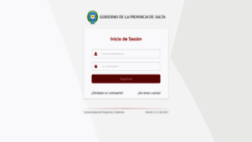 What Login.salta.gob.ar website looked like in 2020 (4 years ago)