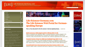 What Life-sciences-germany.com website looked like in 2020 (4 years ago)