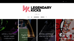 What Legendarykicks.mx website looked like in 2020 (4 years ago)