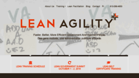What Leanagility.com website looked like in 2020 (4 years ago)