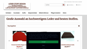What Leder-stoff-design.de website looked like in 2020 (4 years ago)