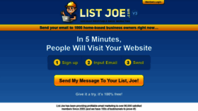 What Listjoe.com website looked like in 2020 (4 years ago)