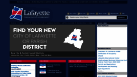 What Lafayettela.gov website looked like in 2020 (4 years ago)