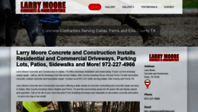 What Larrymooreconcrete.com website looked like in 2020 (4 years ago)