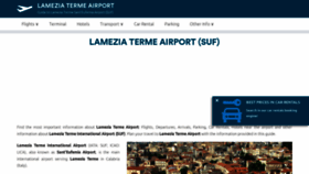 What Lamezia-terme-airport.com website looked like in 2020 (4 years ago)