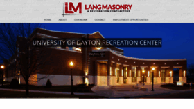 What Langmasonry.com website looked like in 2020 (4 years ago)