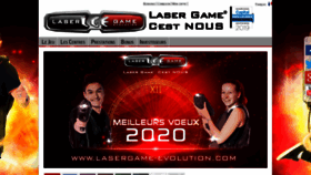 What Lasergame-evolution.com website looked like in 2020 (4 years ago)