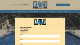 What Landaupools.com website looked like in 2020 (4 years ago)