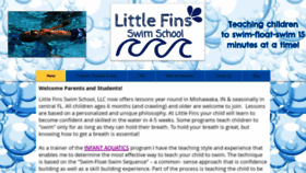What Littlefinsswim.com website looked like in 2020 (4 years ago)
