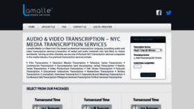 What Lamallemedia.com website looked like in 2020 (4 years ago)