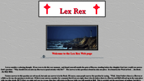 What Lex-rex.com website looked like in 2020 (4 years ago)