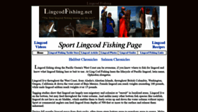 What Lingcodfishing.net website looked like in 2020 (4 years ago)