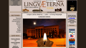 What Linguaeterna.com website looked like in 2020 (4 years ago)