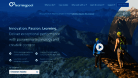 What Learningpool.com website looked like in 2020 (5 years ago)