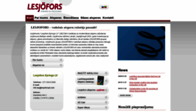 What Lesjofors.lv website looked like in 2020 (4 years ago)