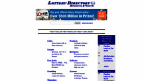 What Lotterydirectory.com website looked like in 2020 (4 years ago)