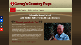 What Leroyscountrypups.com website looked like in 2020 (4 years ago)
