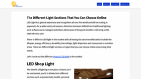 What Ledlightreviews.net website looked like in 2020 (4 years ago)