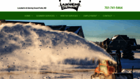 What Lawnkingnd.com website looked like in 2020 (4 years ago)