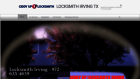 What Locksmithirvingtm.com website looked like in 2020 (4 years ago)