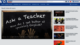 What Learningenglish.voanews.com website looked like in 2020 (4 years ago)
