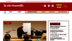What La-vie-nouvelle.fr website looked like in 2020 (4 years ago)