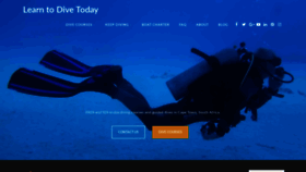 What Learntodivetoday.co.za website looked like in 2020 (4 years ago)
