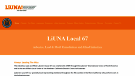 What Laborerslocal67.org website looked like in 2020 (4 years ago)
