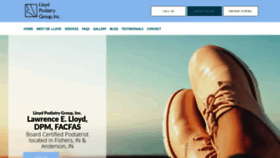 What Lloydpodiatry.com website looked like in 2020 (4 years ago)