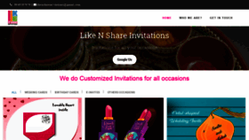 What Likenshareinvitations.com website looked like in 2020 (4 years ago)